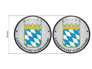 TÜV Plakette Landratsamt Schwandorf Nummernschild plakette